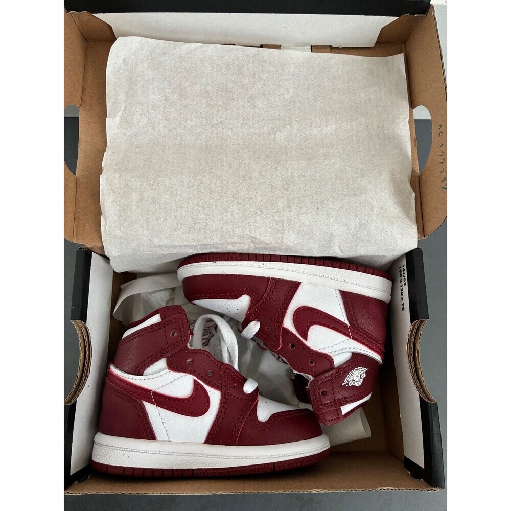 Nike Jordan 1 Retro High OG (TD FD1413 401 White/ Team Red size 4c - Picture 6 of 6